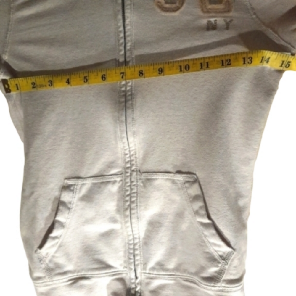Abercrombie & Fitch NEW YORK 92 Hoodie Full Zip Womens Size Small wheat color - Picture 9 of 13